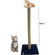 Elarque Kedi Tırmalaması Geniş Kedi Tırmalama Tahtası 100 cm ile Güçlü Tırnak Bakımı