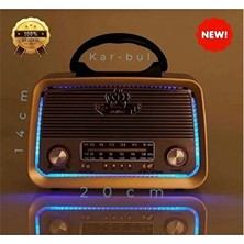 Elarque Nostaljik Radyo Ahşap Görünümlü Bluetooth ve Mp3 Çalar Radyo