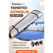 Elarque Oto Güneşlik Perde Parlak Ön Cam Güneşliği ile Aracınızı Güneşten Koruyun