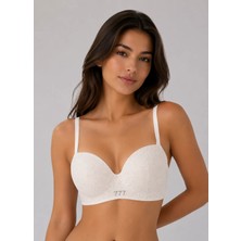 Velina Secret Lotus Cup Balenli Desteksiz Toparlayıcı Sütyen - Beyaz