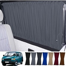 Elarque Oto Güneşlik Perde Volkswagen T4-Transporter Kısa Şase Gri Raylı Güneşlik Takımı