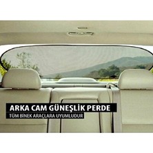 Elarque Oto Güneşlik Perde Arka Cam Güneşlik Perdesi - Araç Içi Güneş Koruma Çözümü