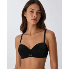 Velina Secret Lotus Cup Balenli Desteksiz Toparlayıcı Sütyen - Siyah