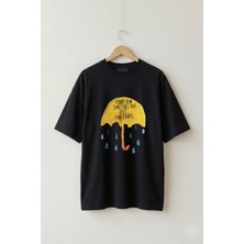Maison De Mode Oversize Unisex Siyah How I Met Your Mother Dizi Grafik Tasarım Tişört