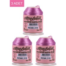 Ematcrt 3 Adet Altınbaşak Oya ve Dantel Ipi 20 gr - Royaleks - No: 318