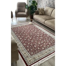 Romeda Home Hanedan, Osmalı Ipeksi Yün Tuşeli Triko Akrilik Dokuma Oturma Odası ve Salon Halısı