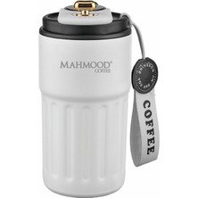 Mahmood Coffee Dereceli Beyaz Termos 440 ml