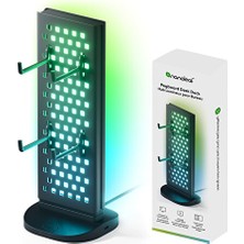 Elarque Masa ve Gece Lambası Rgb Işıklı Masaüstü Standı ve Çoklu USB Girişleriyle Pratiklik
