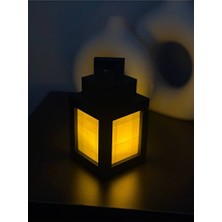 Elarque Masa ve Gece Lambası Sıcak Sarı Işık ve Fener Tasarımıyla Modern LED Masa Lambası