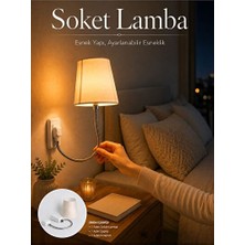 Elarque Masa ve Gece Lambası Ayarlanabilir Boyunlu Yatak Başlığı Işığı, Pratik ve Kullanışlı Tasarım