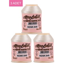 Ematcrt 3 Adet Altınbaşak Oya ve Dantel Ipi 20 gr - Royaleks - No: 648