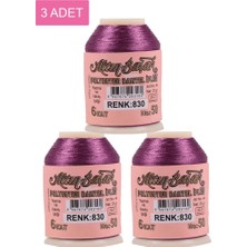 Ematcrt 3 Adet Altınbaşak Oya ve Dantel Ipi 20 gr - Royaleks - No: 830