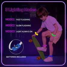 Magicool Festival  Parti LED Bileklik Baskı Yapılabilir 3 Farklı Mod Işıklı 1 Adet