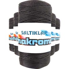 Ematcrt 5 Adet Polyester Makrome Ipi Syh Siyah 100 gr