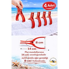 Elarque Deniz Malzemesi 14CM Xxl Havlu Sabitleyici Mandal - Güçlü ve Pratik