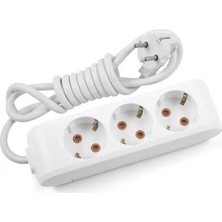 Ematcrt Mey Ithalat® Viko Multi-Let 3 Lü 5 Metre Topraklı Grup Priz