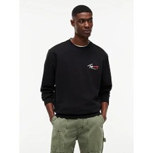 Tommy Hilfiger Tjm Erkek Regular Entry Sign Sweatshirt