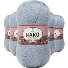Ematcrt 5 Adet Angora Lüks El Örgü Ipi  12936