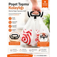 Elarque Pazar Arabası & Çantası Ergonomik Poşet Taşıma Aparatı, Rahat ve Dayanıklı Alışveriş Kolü