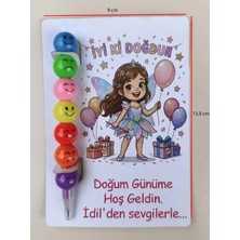 Wi Fro 15 Adet Kişiye Özel Kız Çocuğu Doğum Günü Arkadaş Hediyesi Emoji Yumurtlayan Renkli Kurşun Kalem