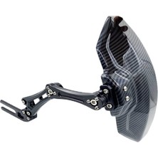 Motoparax Motosiklet Çamurluk Sıyırıcı Cnc Alüminyum Kol Plastik Karbon Desen Siyah