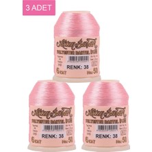 Ematcrt 3 Adet Altınbaşak Oya ve Dantel Ipi 20 gr - Royaleks - No: 038