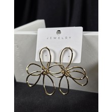 Mia Donna Jewelry Mia Donna Minimalist Tel Işleme Çiçek Model  Kadın Yaz Küpesi