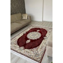 Romeda Home Hanedan, Osmalı Ipeksi Yün Tuşeli Triko Akrilik Dokuma Oturma Odası ve Salon Halısı