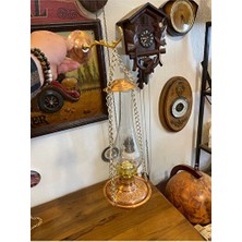 Elarque Masa ve Gece Lambası Duvar Tipi Bakır Görünümlü Gaz Lambası ile Mekanlara Vintage Şıklık