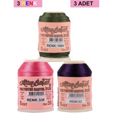 Ematcrt 3 Adet Altınbaşak Oya ve Dantel Ipi 20 gr - Royaleks - No: 338 - 062 - 1004