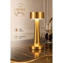 Btm Home USB Şarjlı Dokunmatik LED Masa Lambası – 3 Işık Modlu, Renkli, Kademeli Parlaklık Ayarı