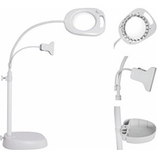 Elarque Masa ve Gece Lambası LED Işıklı Ayaklı Büyüteç, Detaylı Çalışmalar Için Ideal