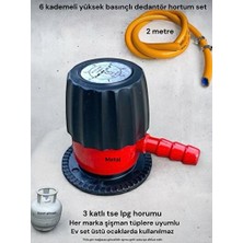 Elarque Regülatör Sanayi Tipi Yüksek Basınçlı ve 2m Hortum Seti
