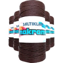 Ematcrt 5 Adet Polyester Makrome Ipi 2070 Kahve 100 gr