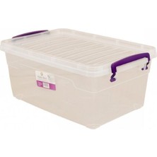 Ematcrt Şeffaf Çok Amaçlı 30 Lt Dikdörtgen Saklama Kabı 48X32X29 ROYALEKS-82113