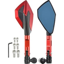 Motoparax Motosiklet Aynası Cnc Alüminyum Düz 8-10MM/TERS 10MM