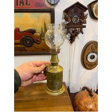 Elarque Masa ve Gece Lambası Antika Tarzda Dekoratif Gaz Lambası, Vintage ve Şık Atmosfer