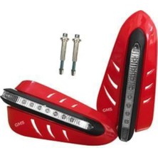 Motoparax Cross El Rüzgarlık Kırmızı Ledli