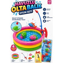 Elarque Şişme Havuz & Aksesuarı Havuzlu Mıknatıslı Balık Tutma Seti, Eğlenceli Su Oyunu