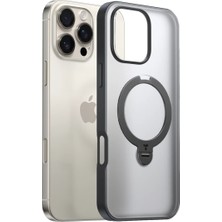 Torras Apple iPhone 16 Pro O Stand Spin Serisi Magsafe Kılıf