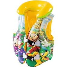 Elarque Şişme Havuz & Aksesuarı Mickey Mouse Can Yeleği, Çocuklar Için Güvenli ve Renkli Yüzme Yeleği