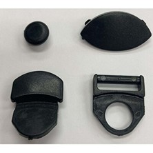 Elarque Dalış Aksesuarı Ultra Sılıkon Seagul Plastik Kilit Takımı - Siyah, Güçlü ve Dayanıklı