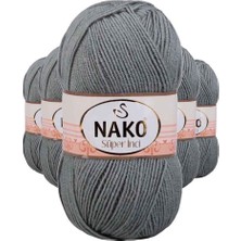 Ematcrt 5 Adet Süper Inci El Örgü Ipi 100 gr Pastel Yeşil 11537