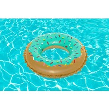 Elarque Deniz Malzemesi Tatlı Donut Şişme Simit - Renkli ve Eğlenceli Deniz Simidi