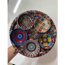 Ürün Family Renkli Desenli Çerez Tabağı Seti
