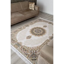 Romeda Home Hanedan, Osmalı Ipeksi Yün Tuşeli Triko Akrilik Dokuma Oturma Odası ve Salon Halısı