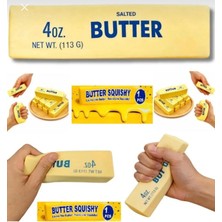 Halvey Butter Squishy Tereyağı Tasarımlı Viral Sıkılabilir Stres Oyuncağı – Yumuşak Duyusal Fidget Oyuncak Anahtarlık Hediyeli