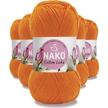 Ematcrt 5 Adet Cotton Lüks Yelek Tunik Kazak Bluz Hırka Ipi Yünü Turuncu 97552
