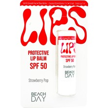 Beach Day Lips Strawberry Pop 50F 5g Dudak Koruyucu Çilek