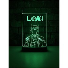 Elarque Masa ve Gece Lambası Marvel Loki Tasarımlı Masa Lambası, Çocuk ve Yetişkinler Için Eğlenceli Dek